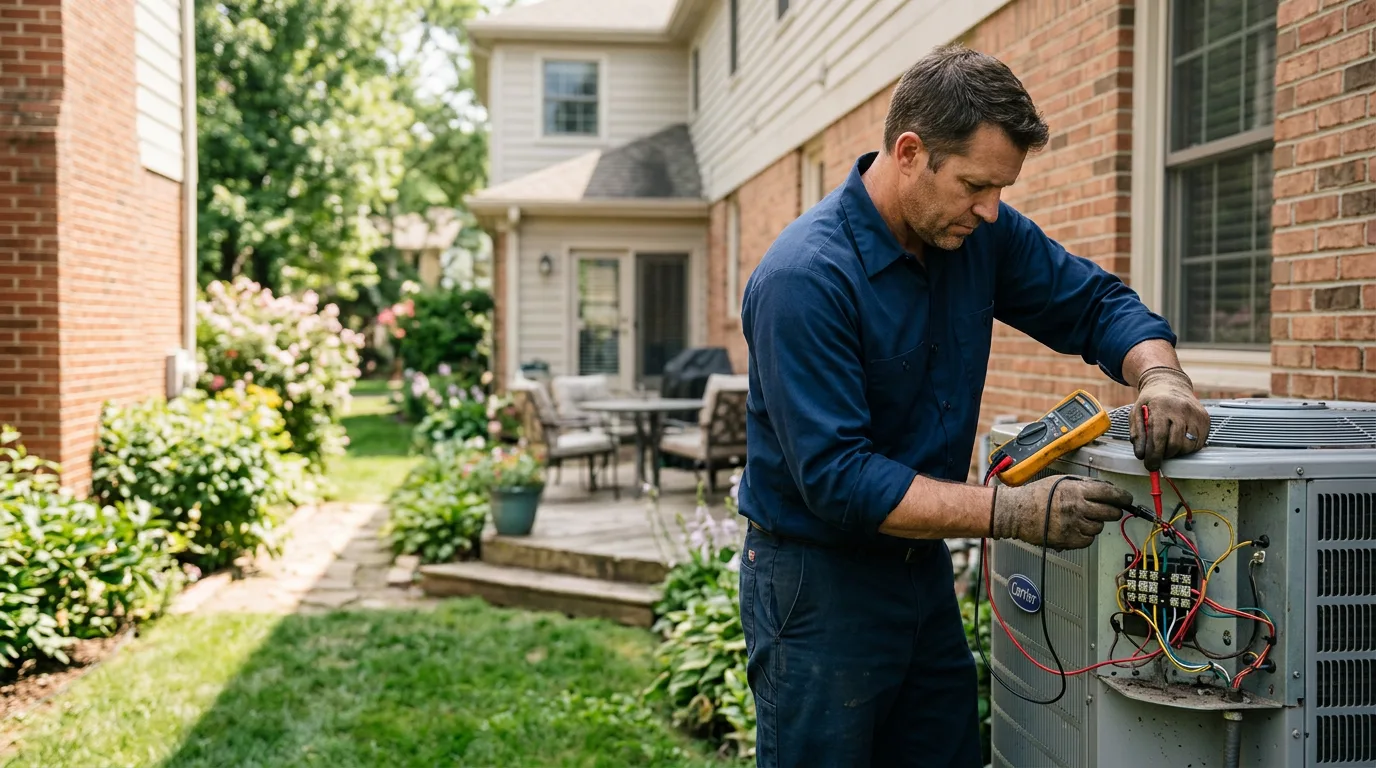 HVAC technician working near Western Springs, IL